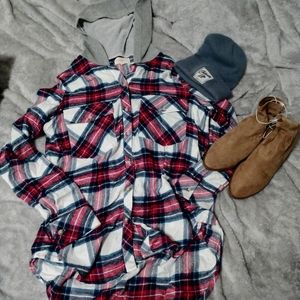 Hooded flannel